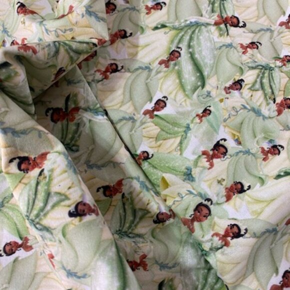 DISNEY Princess Tiana Allover Print Cotton Extra Wide HTF Fabric By The Yard OOP - Picture 1 of 2
